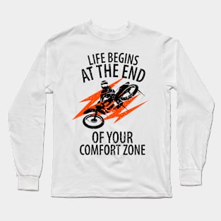 Motocross Biker Freestyle Stunt Long Sleeve T-Shirt